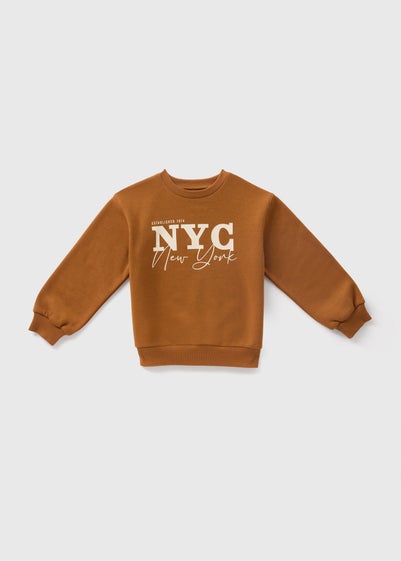 Boys Tan NYC Sweatshirt (1-7yrs)