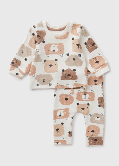 Baby Cream Bear Top & Legging Set (9mths-23mths)