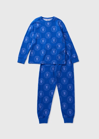 Boys Blue Chelsea Fleece Pyjama Set (4-12yrs)