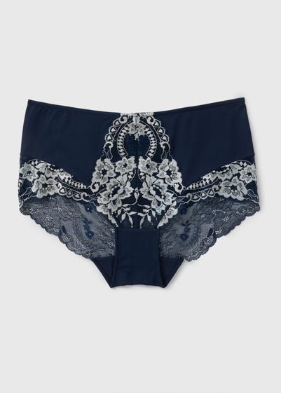 Navy Two Tone Midi Knickers