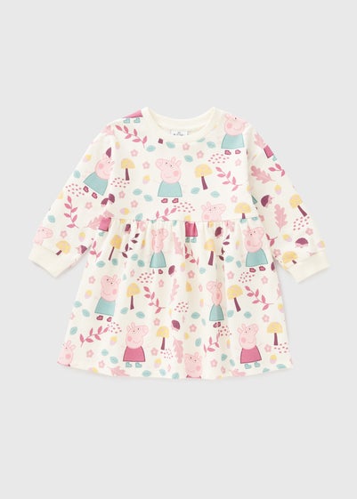 Peppa Pig Girls Cream Autumn Dress (1-7yrs)