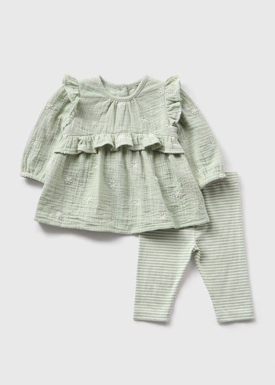 Baby Green Top & Leggings Set (Newborn-23mths)