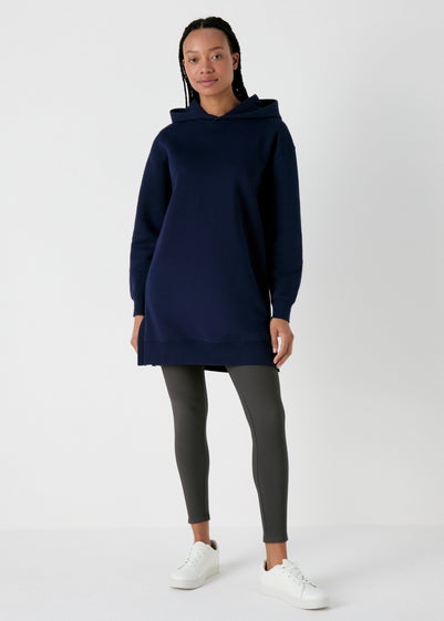 Navy Longline Hoodie