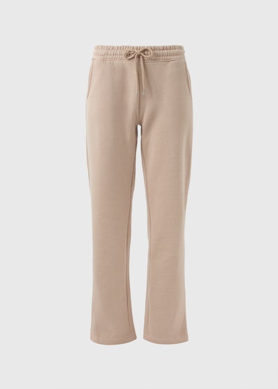 Beige Straight Jogging Bottoms