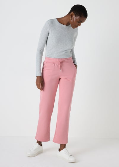 Pink Straight Jogging Bottoms