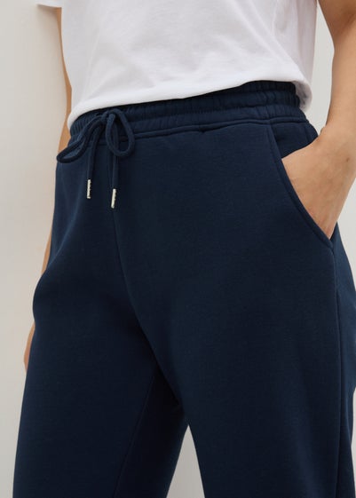 Navy Straight Jogging Bottoms