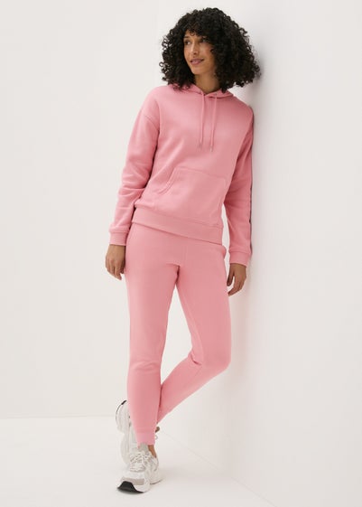 Pink Tapered Leg Jogging Bottoms