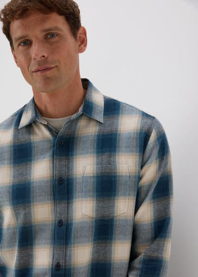 Blue Check Flannel Shirt