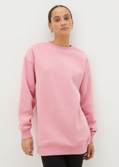 Pink Longline Sweatshirt