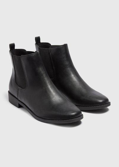 Black Chelsea Wellies Matalan