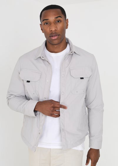 Brave Soul Grey Lightweight Shacket