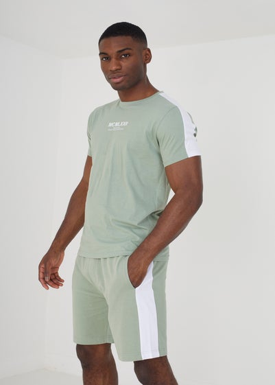 Brave Soul Green T-Shirt & Short Co-ord Set