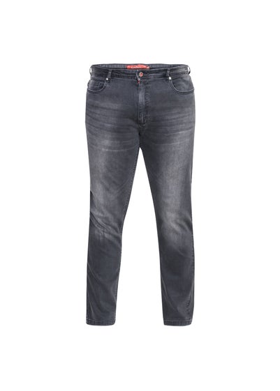 Duke Grey Benson Kingsize Tapered Fit Stretch Jeans