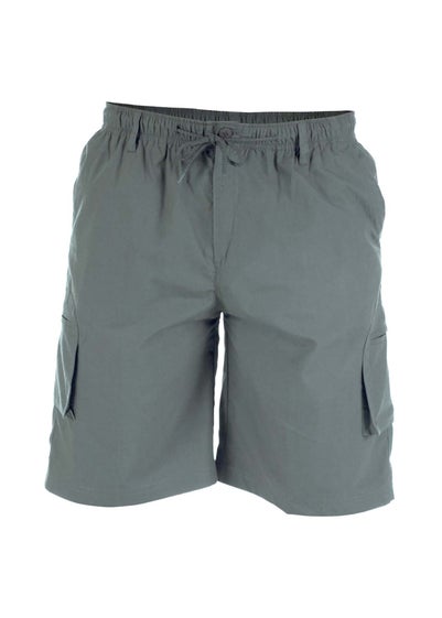 Duke Grey Nick Elasticated Waist Cargo Shorts