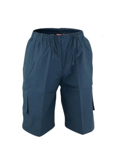 Duke Navy Nick Elasticated Waist Cargo Shorts