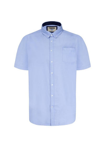 Duke Sky Blue James Oxford Kingsize Short-Sleeved Shirt