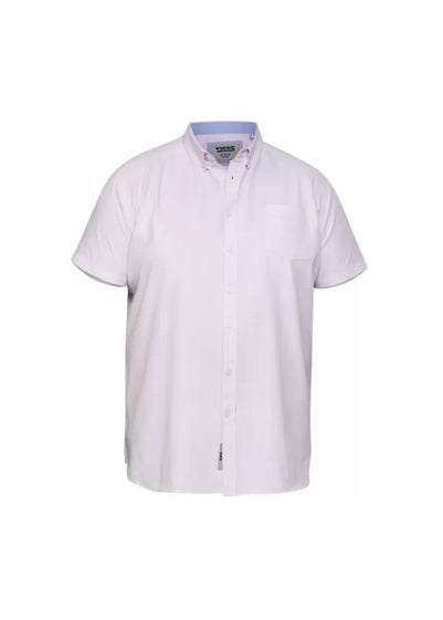 Duke Pink James Oxford Kingsize Short-Sleeved Shirt