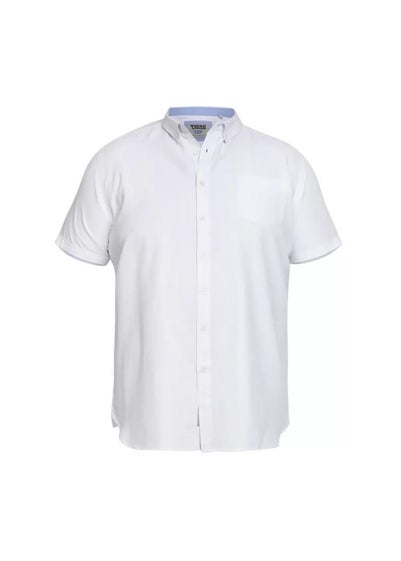 Duke White James Oxford Kingsize Short-Sleeved Shirt