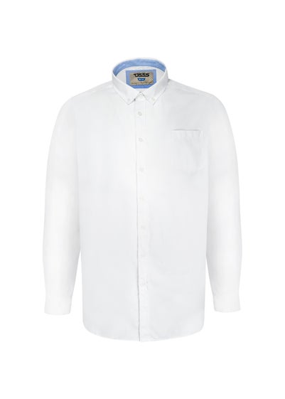 Duke White Richard Oxford Kingsize Long-Sleeved Shirt