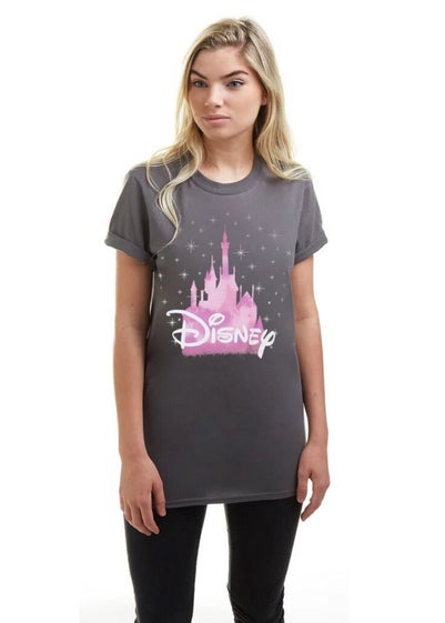 Disney Charcoal Grey Castle T-Shirt