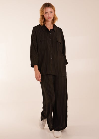 Blue Vanilla Black Shirt & Trousers Set