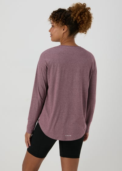 Souluxe Burgundy Long Sleeve T-Shirt