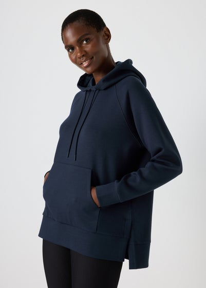 Souluxe Navy Longline Hoodie