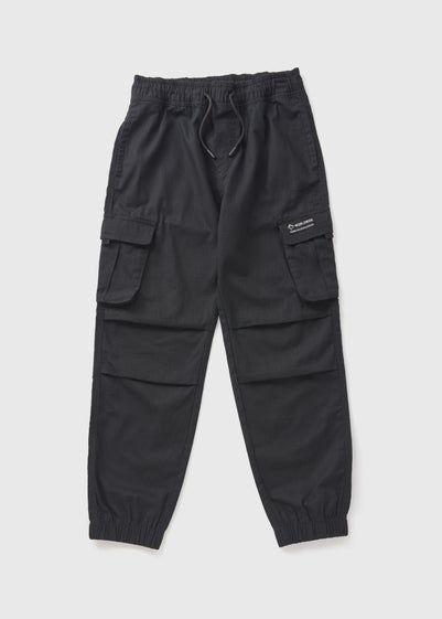 Boys Black Sports Cargos (7-15yrs)