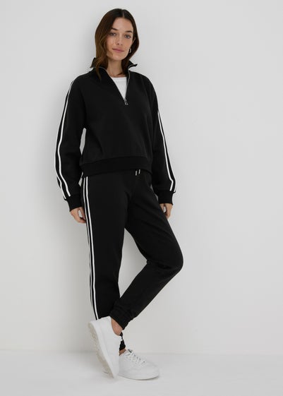 Black Side Stripe Jogging Bottoms