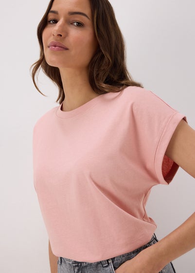 Pink Plain T Shirt