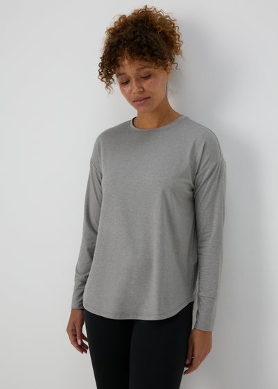 Souluxe Grey Long Sleeve T-Shirt