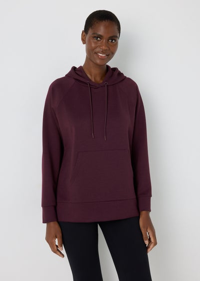 Souluxe Burgundy Longline Hoodie