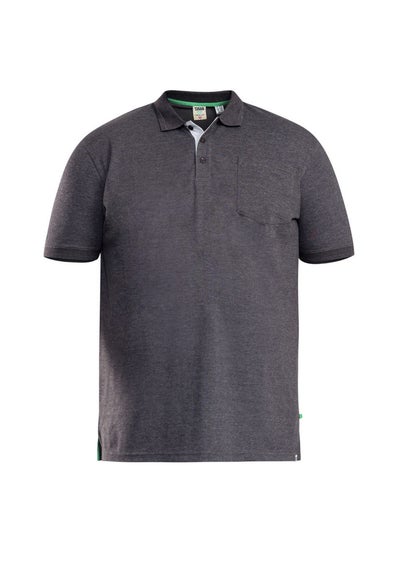 Duke Charcoal Grant Kingsize Pique Polo Shirt