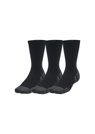 Under Armour Black Performance Tech Crew Socks (Pack of 3)