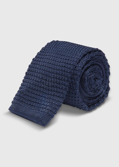 Taylor & Wright Navy Knitted Tie