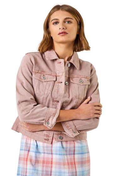 Roman Rose Classic Cotton Denim Jacket