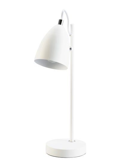 BHS Sian Task Lamp White (43cm x 12cm)