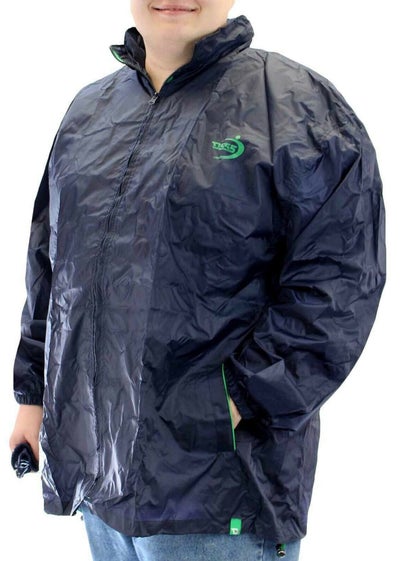Duke Navy Zac Kingsize Packaway Weather Proof Rain Jacket - XXL