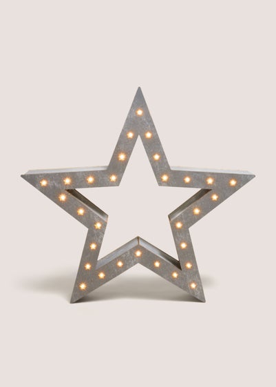 Large Led Grey Star