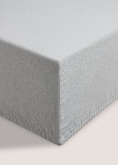 Grey Brushed Fitted Sheet