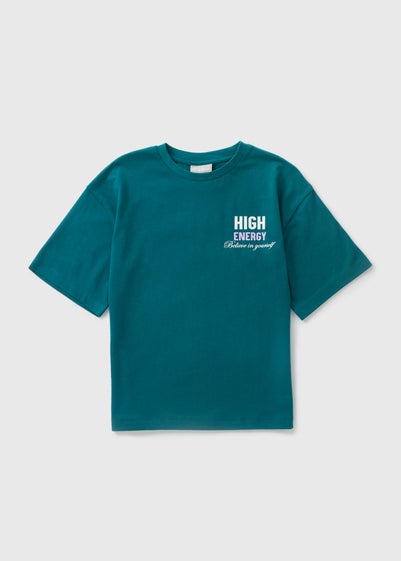 Girls Green High Energy T-Shirt (7-15yrs)