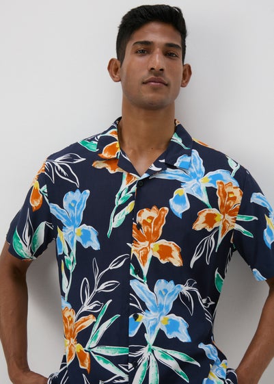 Dark Multicolour Floral Shirt