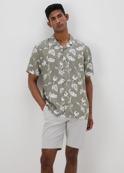 Khaki Floral Shirt