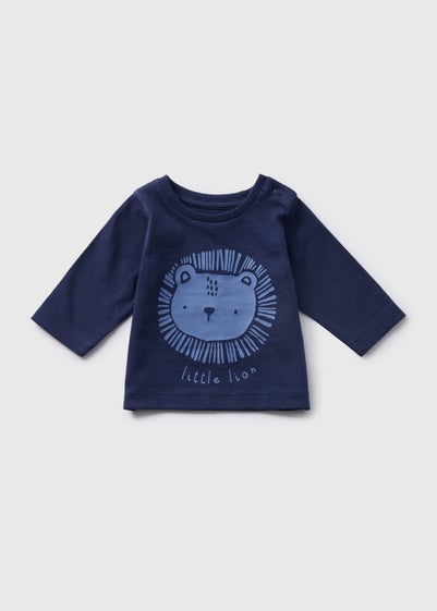 Baby Blue Lion Print T-Shirt (Newborn-23mths)