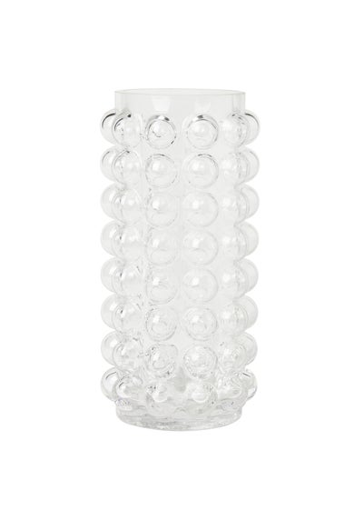 BHS Clear Bobble Glass Vase - One Size
