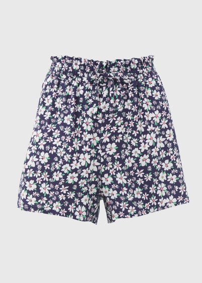 Multicolour Floral Viscose Shorts