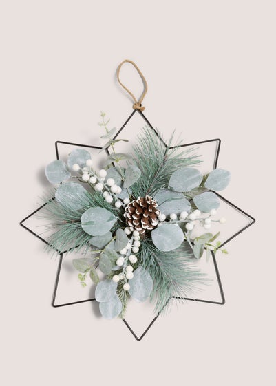 Wondrous Artificial Star Shape Christmas Wreath