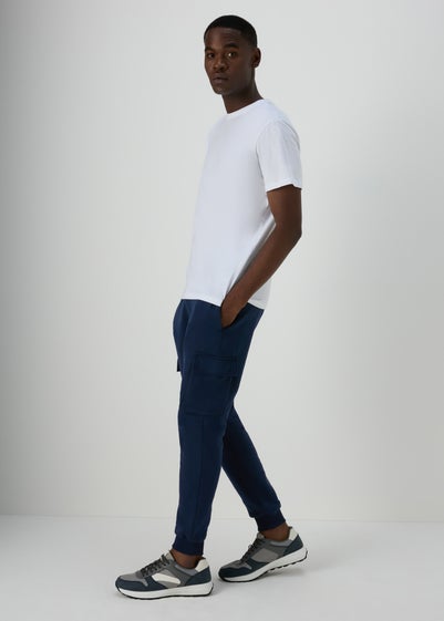 Navy Cargo Joggers