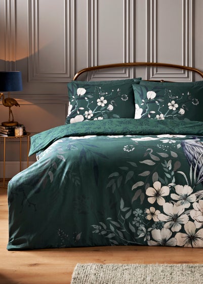 Green Floral Duvet Set