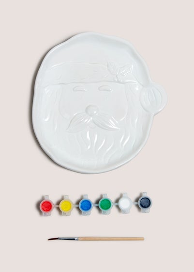 Paint Your Own Santa Plate